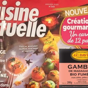 Cuisine Actuelle craque sur les Gambas fumées JC David